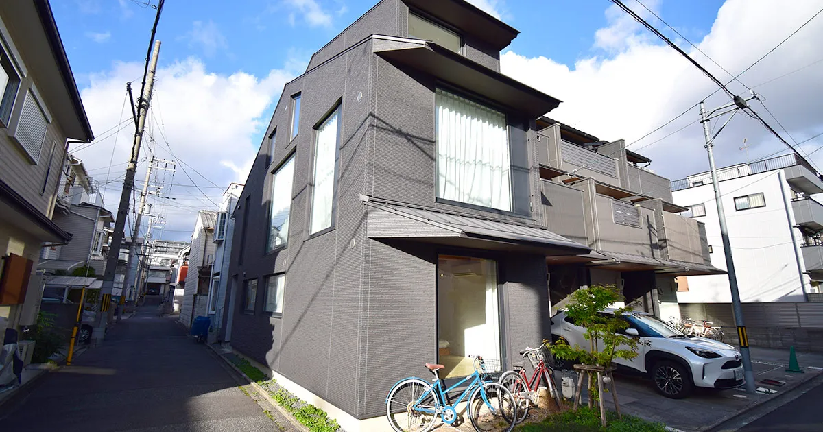 Renovated modern home with large window