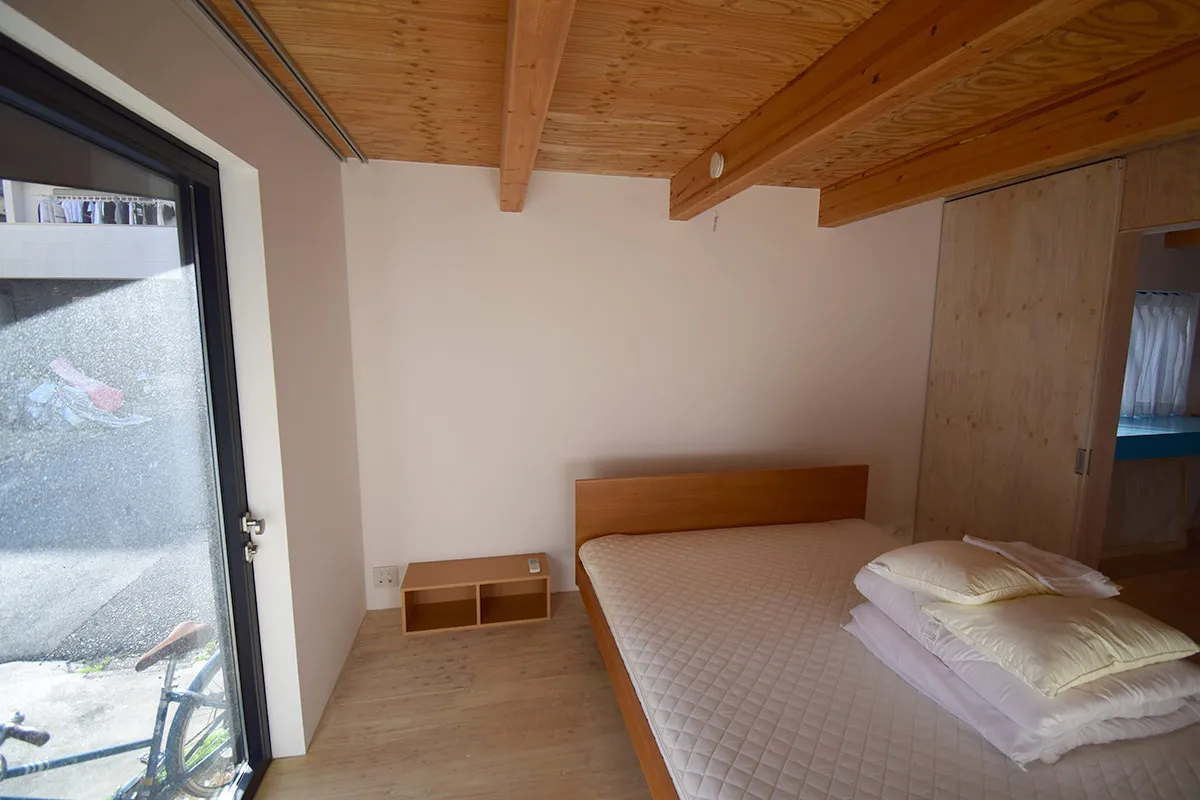 Renovated modern home with large window