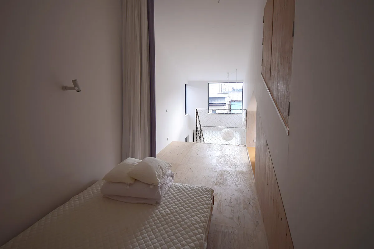 Renovated modern home with large window