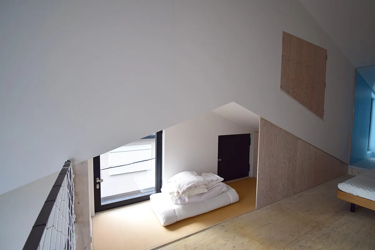 Renovated modern home with large window